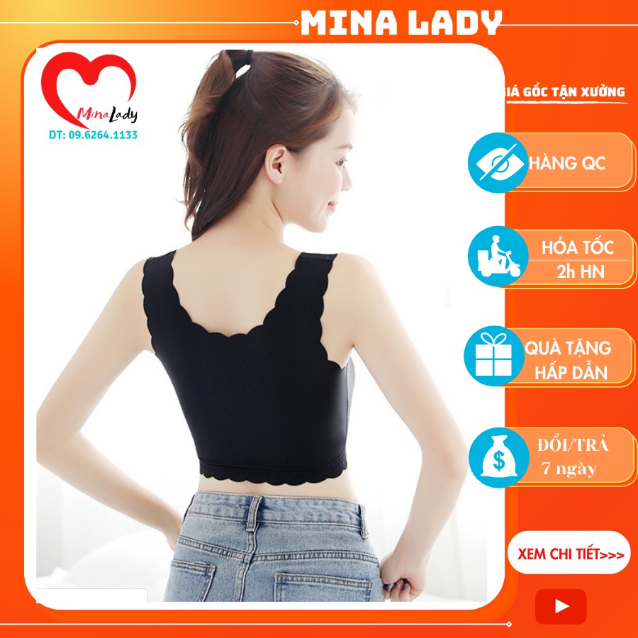 Áo hai dây chất đúc nữ mềm mại viền hoa văn như hình siêu mát lạnh