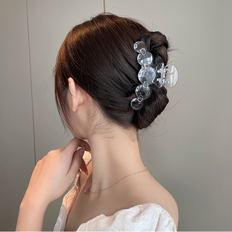 Kẹp Tóc Trong Suốt Cỡ Lớn Phong Cách Hàn Quốc Tinh Tế Thời Trang Cho Nữ