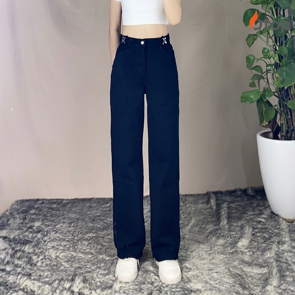 Quần Jean Ống Rộng Móc Cài MUỐI Jeanmoccai P11/K8