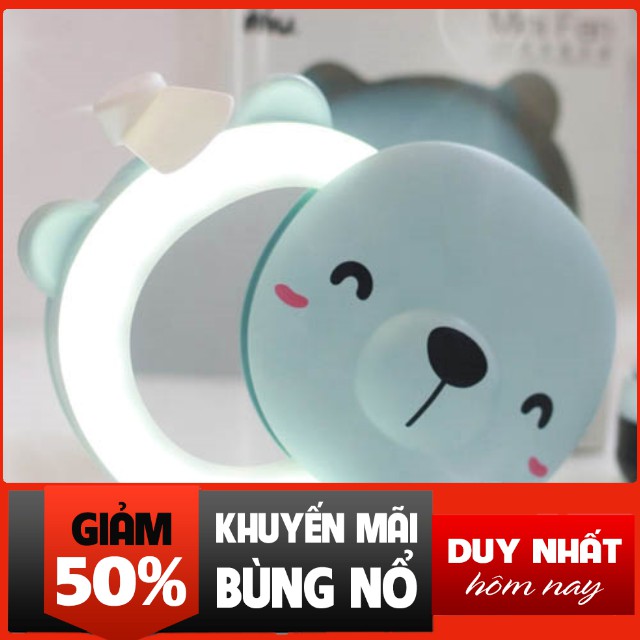 Quạt cầm tay có gương mini, quạt mini fan | BigBuy360 - bigbuy360.vn