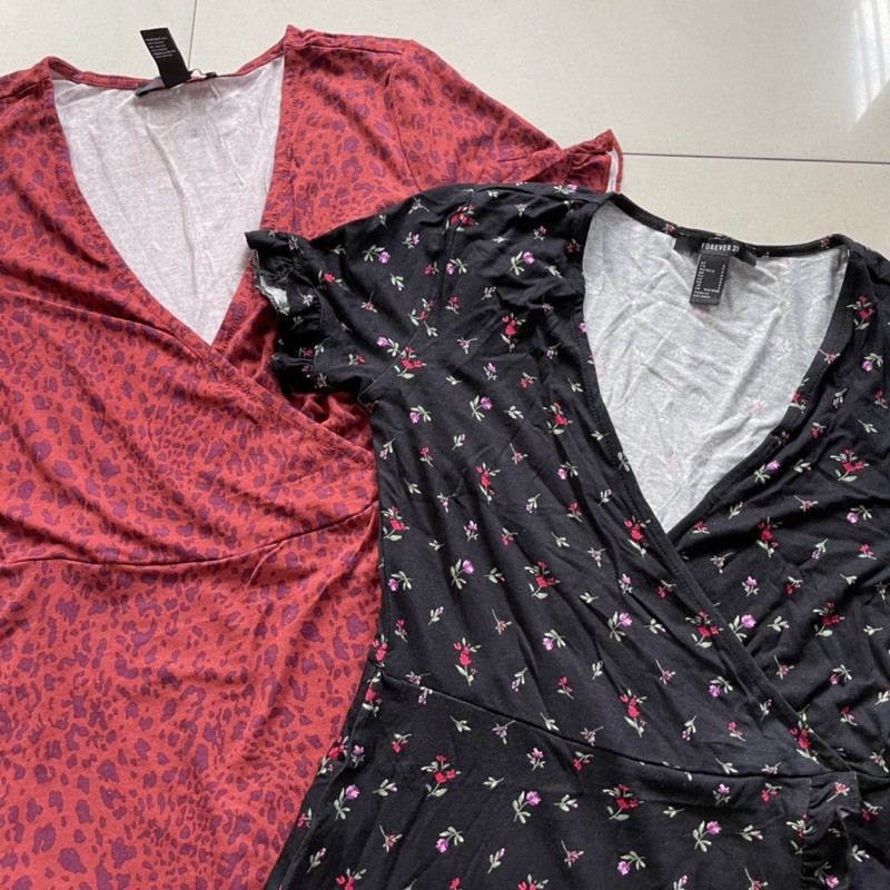 [Mã WAMT1505 giảm 10K đơn 0K] ĐẦM XOÈ WRAP MINI DRESS F21 | BigBuy360 - bigbuy360.vn