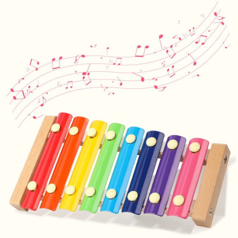 Đồ chơi Đàn Piano Xylophone gỗ 8 thanh quãng cho bé⚡LOẠI 1⚡ Đồ chơi âm nhạc giúp trẻ phát triển năng khiếu âm thanh