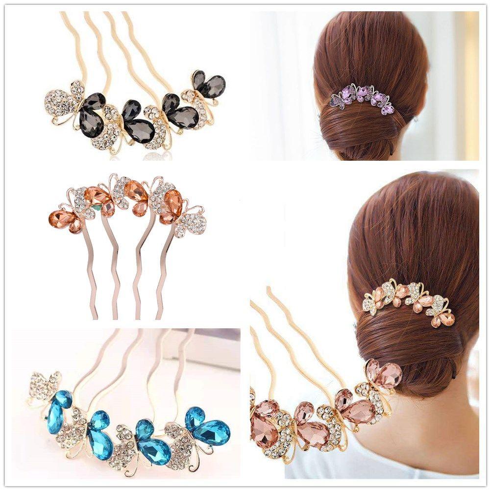 Lược Cài Tóc Đính Đá Xinh Xắn Dành Cho Nữ