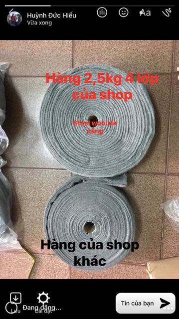 Bùi Nhùi Thép 2,5kg Dày 4 lớp