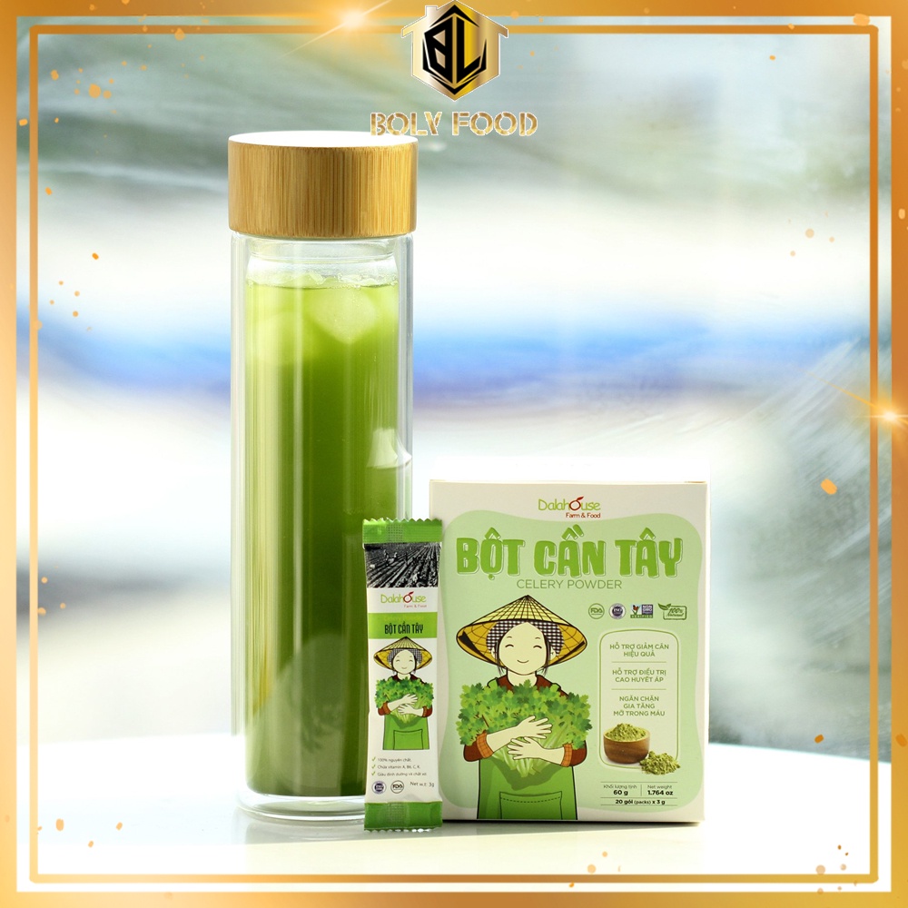 Bột Cần Tây giảm Cân Dalahouse Gói 3Gr - Bột cần tây nguyên chất