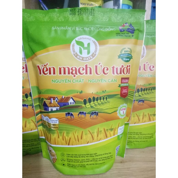 Yến mạch Úc tươi Cán vỡ (1kg)