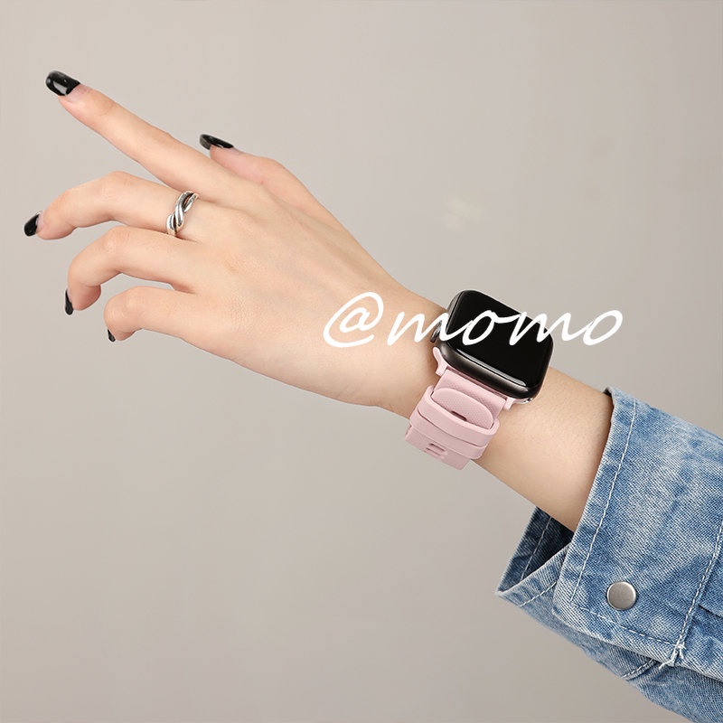 Dây Đeo Thay Thế Bằng Cao Su Silicone Cho Apple Watch Ultra Series 8 7 6 5 4 3 2 1 SE 49mm 41mm 45mm 44mm 42mm