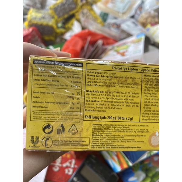 Trà lipton 100 túi lọc