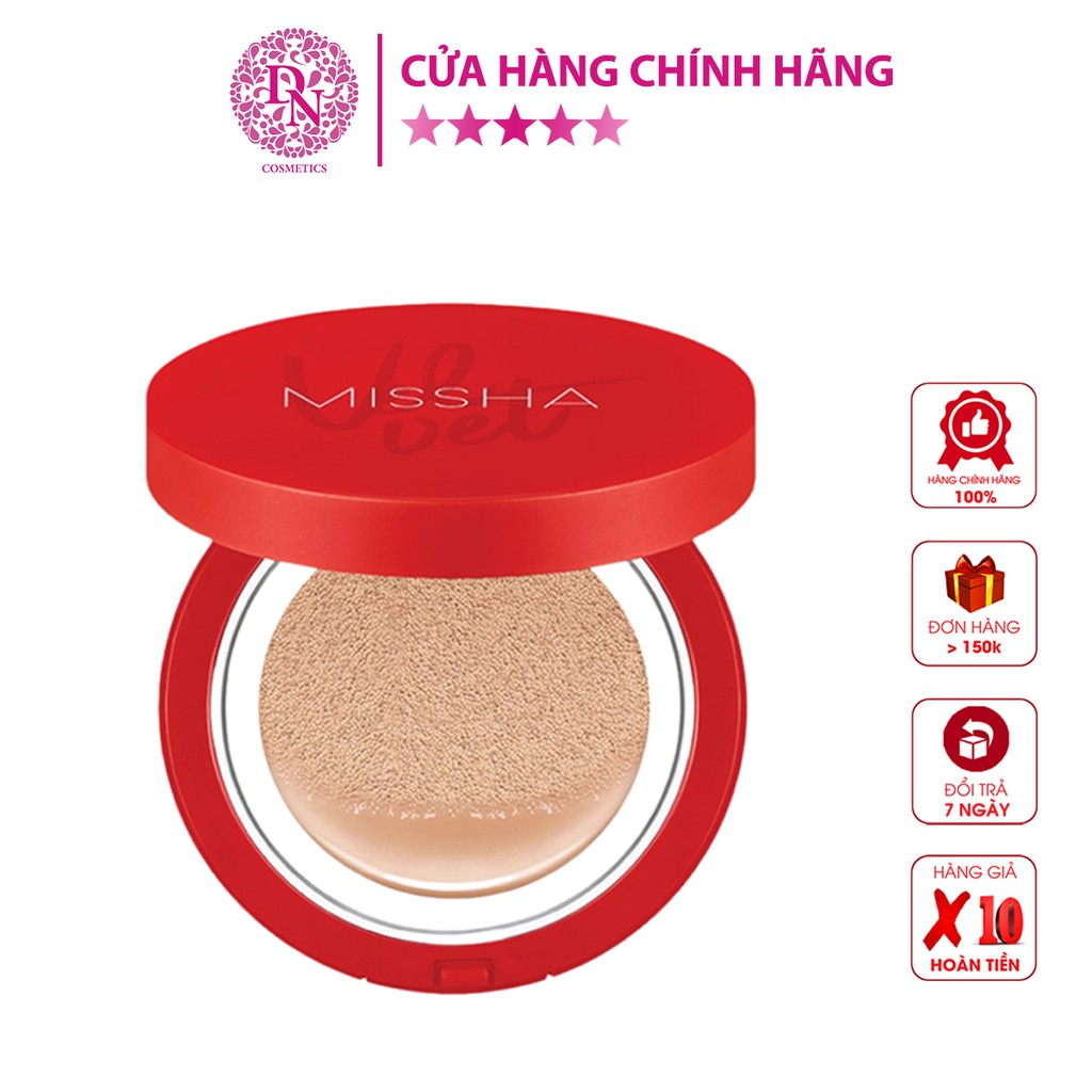 Phấn nước chống nắng che phủ tốt Missha Đỏ Velvet Finish Cushion Hàn Quốc SPF50+ PA+++ 15g