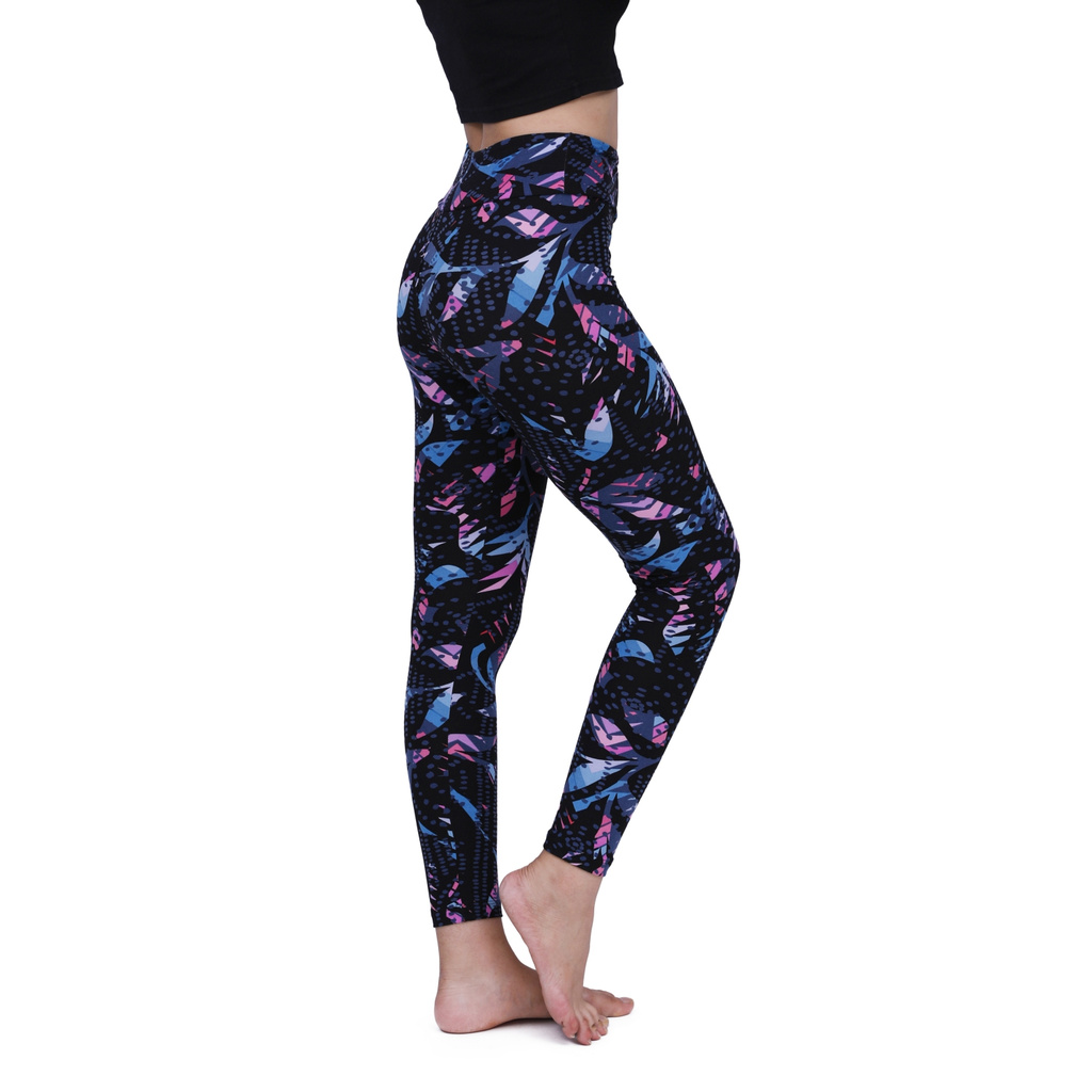 Quần Legging BIG SIZE cho người BÉO từ 70kg-85kg [HÀNG XUẤT DƯ, SIÊU CO GIÃN] -Gym, Yoga Nữ, Họa Tiết 829 - Cạp Cao