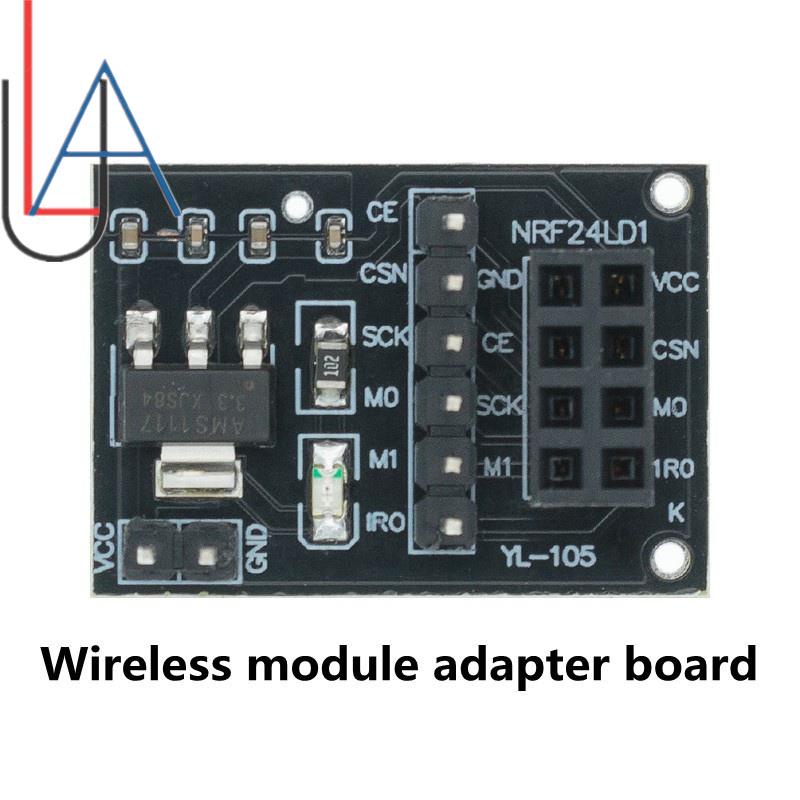 Mô đun truyền dữ liệu không dây NRF24L01+ 2.4G 2.4GHz NRF24L01 phiên bản nâng cấp NRF24L01+PA+LNA 1000 GT24