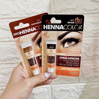 Nhuộm Lông Mày Lông Mi Tự Nhiên Thảo Dược Fito Henna Color 10gr