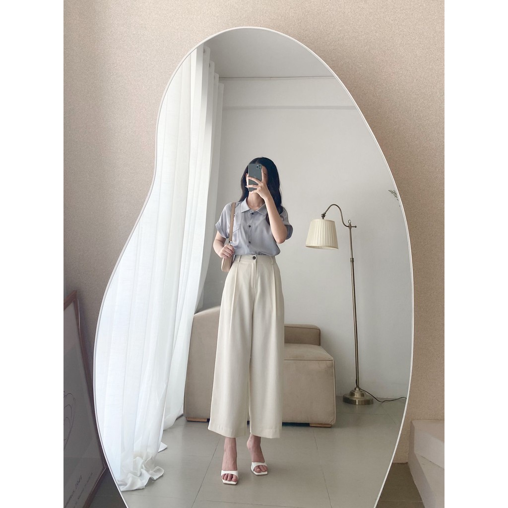 Quần culottes ống suông nữ MADELEN nhiều màu chất vải đũi và linen thoáng mát