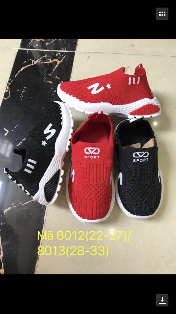 (CÓ ẢNH THẬT) GIẦY THỂ THAO CỔ CHUN CO GIÃN .SIZE TỪ 28-32