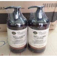 Bộ Dầu Gội Xả Collagen Argan Mefaso  Chai 850 ml 1 Cặp 2 Chai