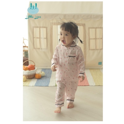 ❣️SALE❣️Bộ pyjama lụa dài tay họa tiết trẻ em Little Love❣️𝐓𝐔𝐓𝐈𝐂𝐀𝐑𝐄❣️