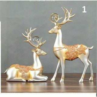 Tượng Đôi Hươu Decor Trang Trí