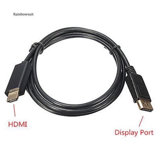 Dây cáp kết nối 1.8m HD 1080P cửa sổ hiển thị DP sang đầu cắm HDMI cho máy tính để bàn máy tính xách tay