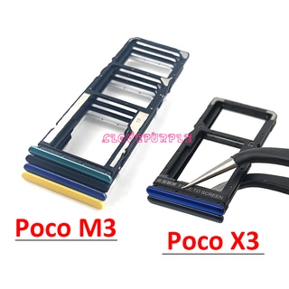 Khay đựng thẻ sim thay thế mới cho Xiaomi Poco X3 NFC / Poco M3 SIM