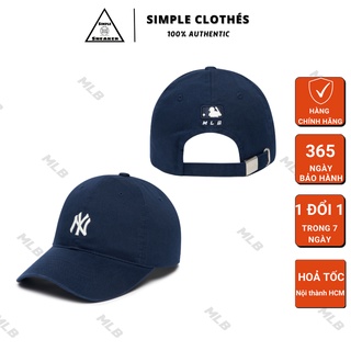 Mũ mlb rookie ballcap ny🔥chính hãng🔥nón mlb mini logo màu xanh navy - simple sneaker