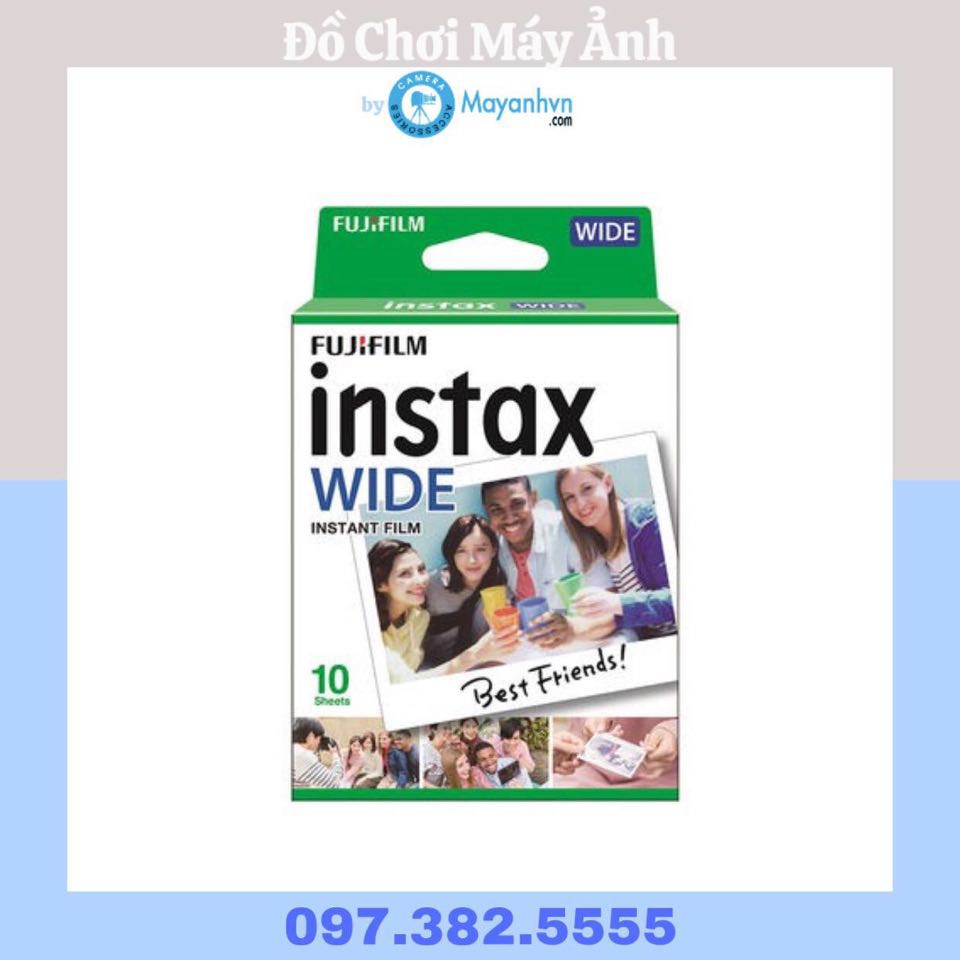 Film dành cho dòng máy Instax Wide (1 pack/ 10 tấm ảnh)