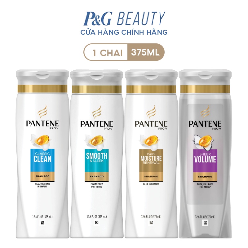 Dầu Gội Pantene Mỹ nhiều mùi hương 375ml