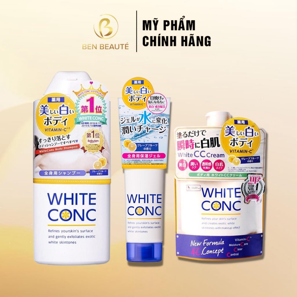 Sữa Tắm Dưỡng Trắng Da White Conc 360ml