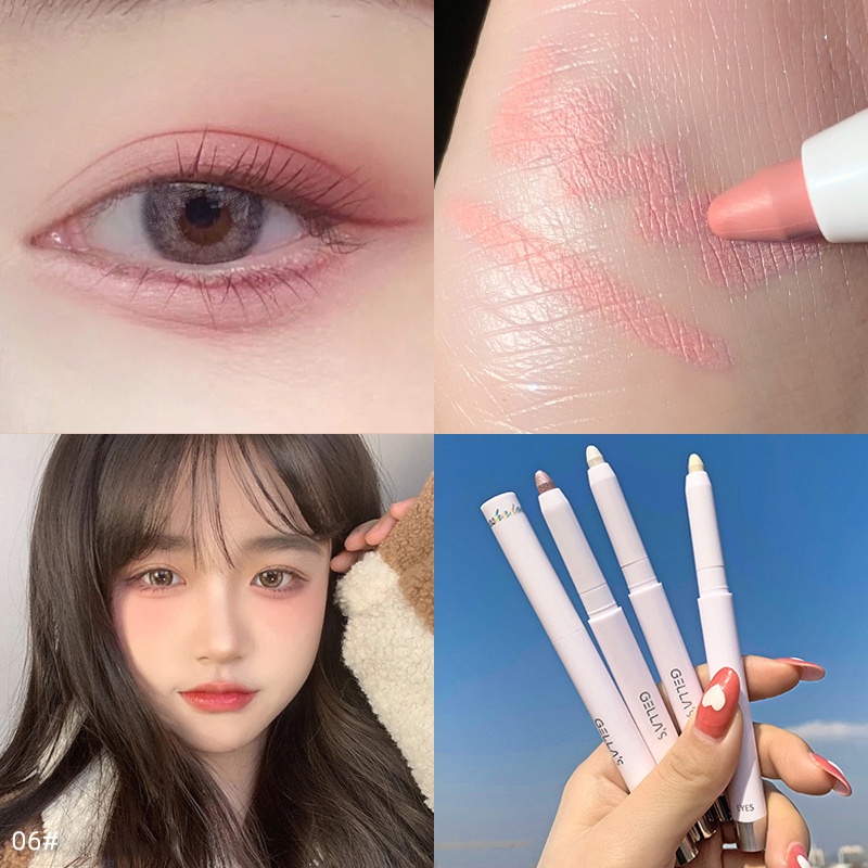 [Hàng mới về] Bút trang điểm mắt màu hồng ánh kim tuyến long lanh cao cấp dành cho nữ