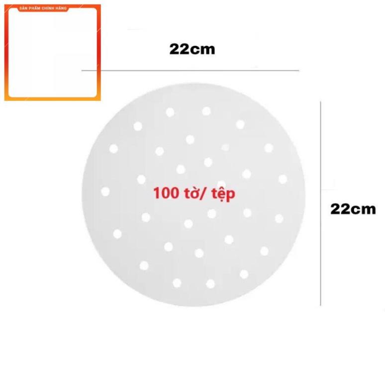 Set 100 tờ giấy nến lót nồi chiên không dầu, giấy nến làm bánh