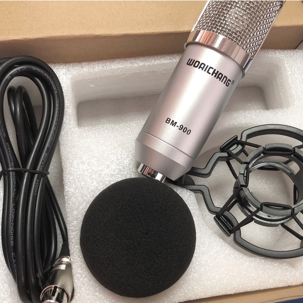 Combo thu âm livestream Sound Card XOX K10 bản 2020 Mic thu âm BM900 Soundcard Mic Karaoke Livetream