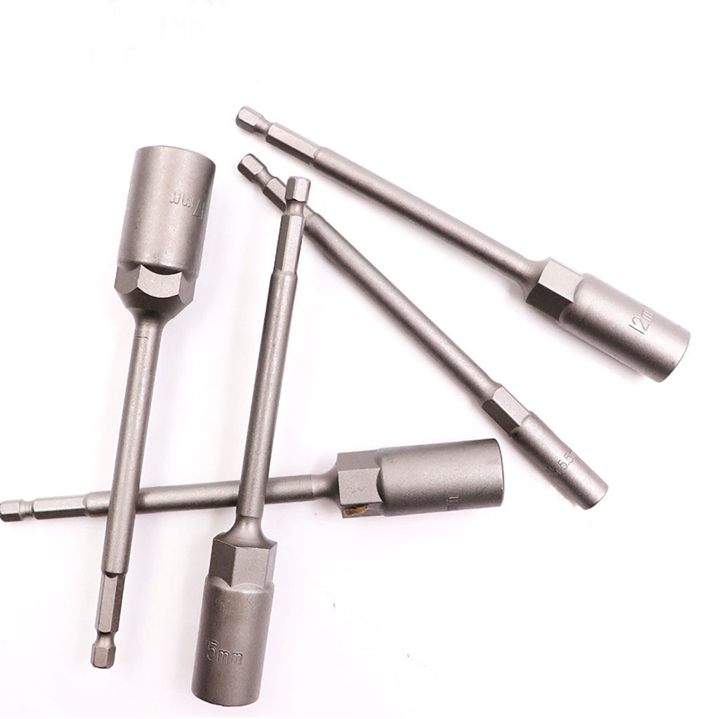 Bộ 15 Khẩu Chụp Bulong Sâu Lòng Dài 150mm Bắn Vít Chân Lục Giác Cao Cấp | Mezoha