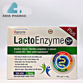 ENZYME 8+ - BỔ SUNG VI KHUẨN CÓ ÍCH CHO ĐƯỜNG RUỘT( mẫu mới 20 gói)