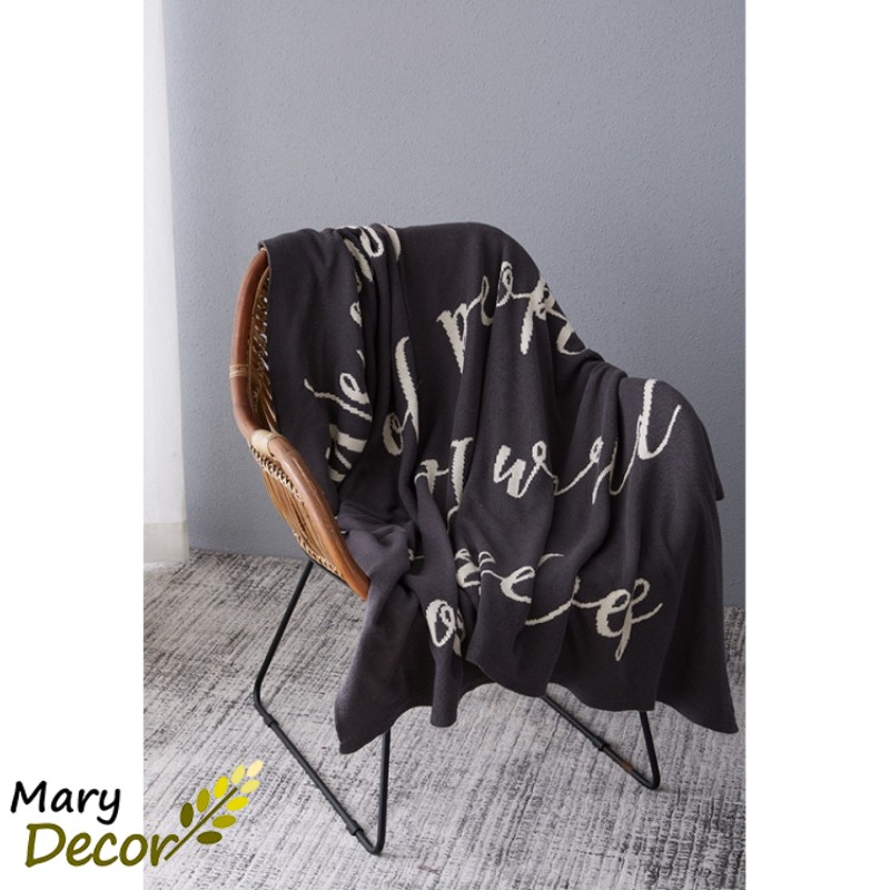 (1.8*2.6m) Chăn phủ sofa Mary Decor thanh lịch hiện đại chất liệu len dệt cao cấp