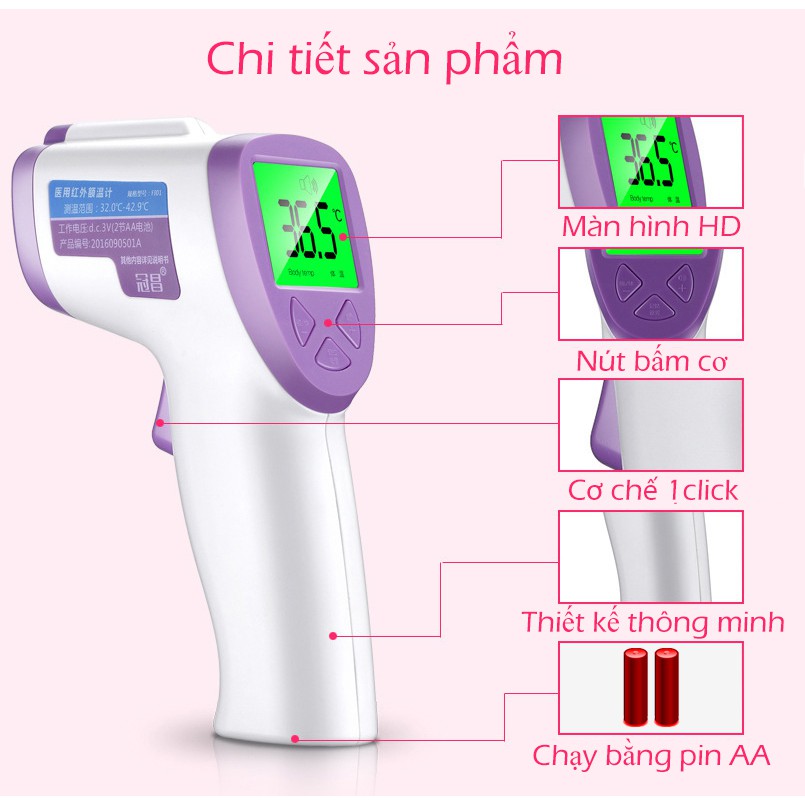 Nhiệt kế hồng ngoại đa chức năng cho kết quả nhanh, Công nghệ cảm biến hồng ngoại với màn hình LCD