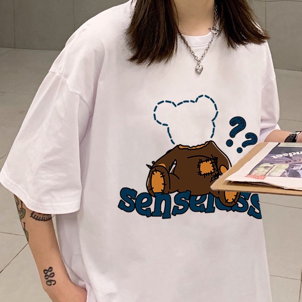 NRVP Áo Thun Cotton Tay Ngắn Cổ Tròn Màu Trơn Thời Trang Dành Cho Nữ