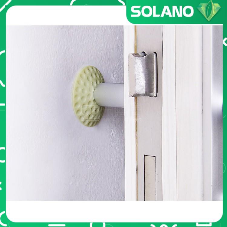 Chặn cửa SOLANO dán tường giảm ồn chống va đập tay nắm cửa ra vào cửa sổ an toàn cho bé ngon giấc nhựa silicon HG-001031