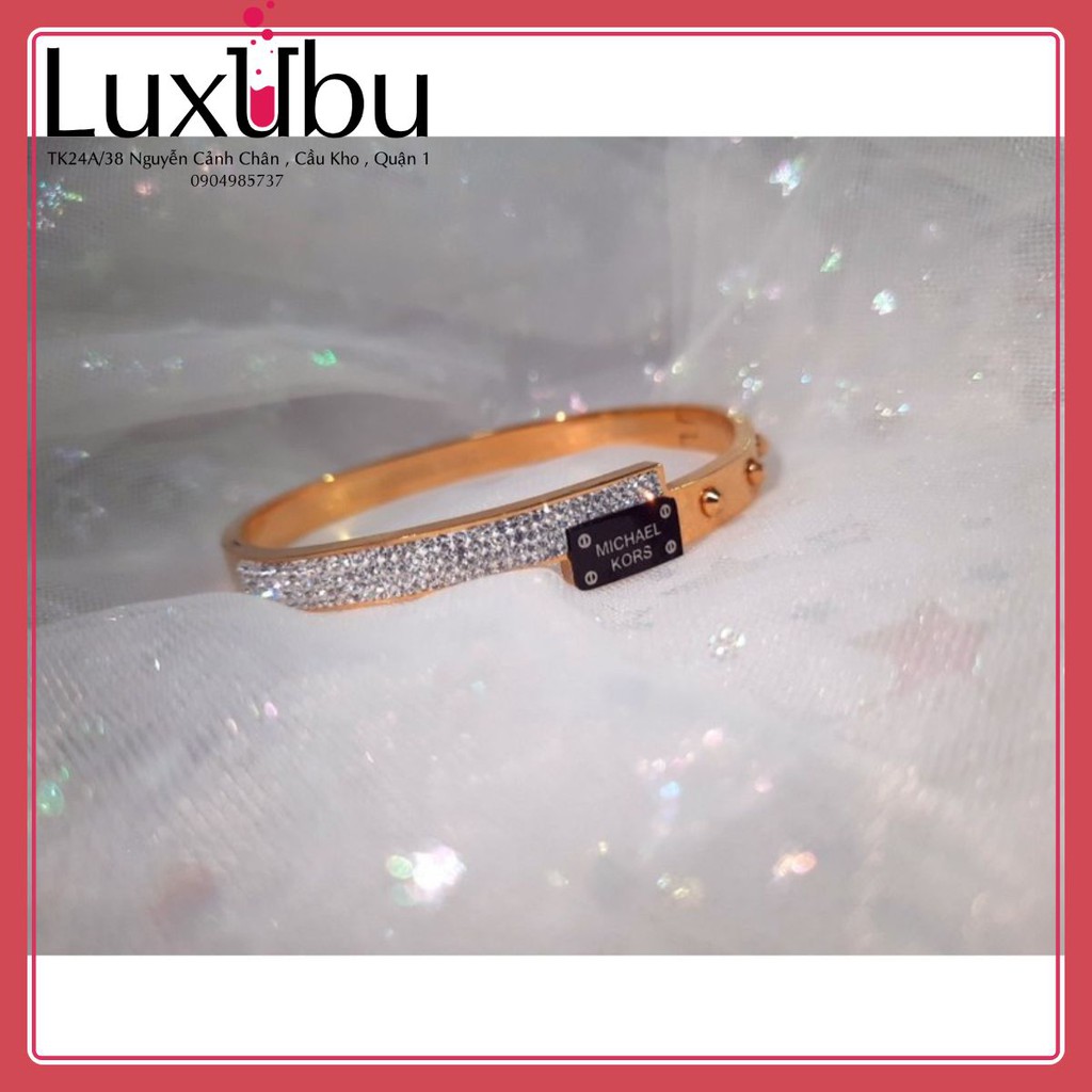 //LUXUBU// Kiềng tay vòng tay titan unisex nam nữ chữ Michael Kors