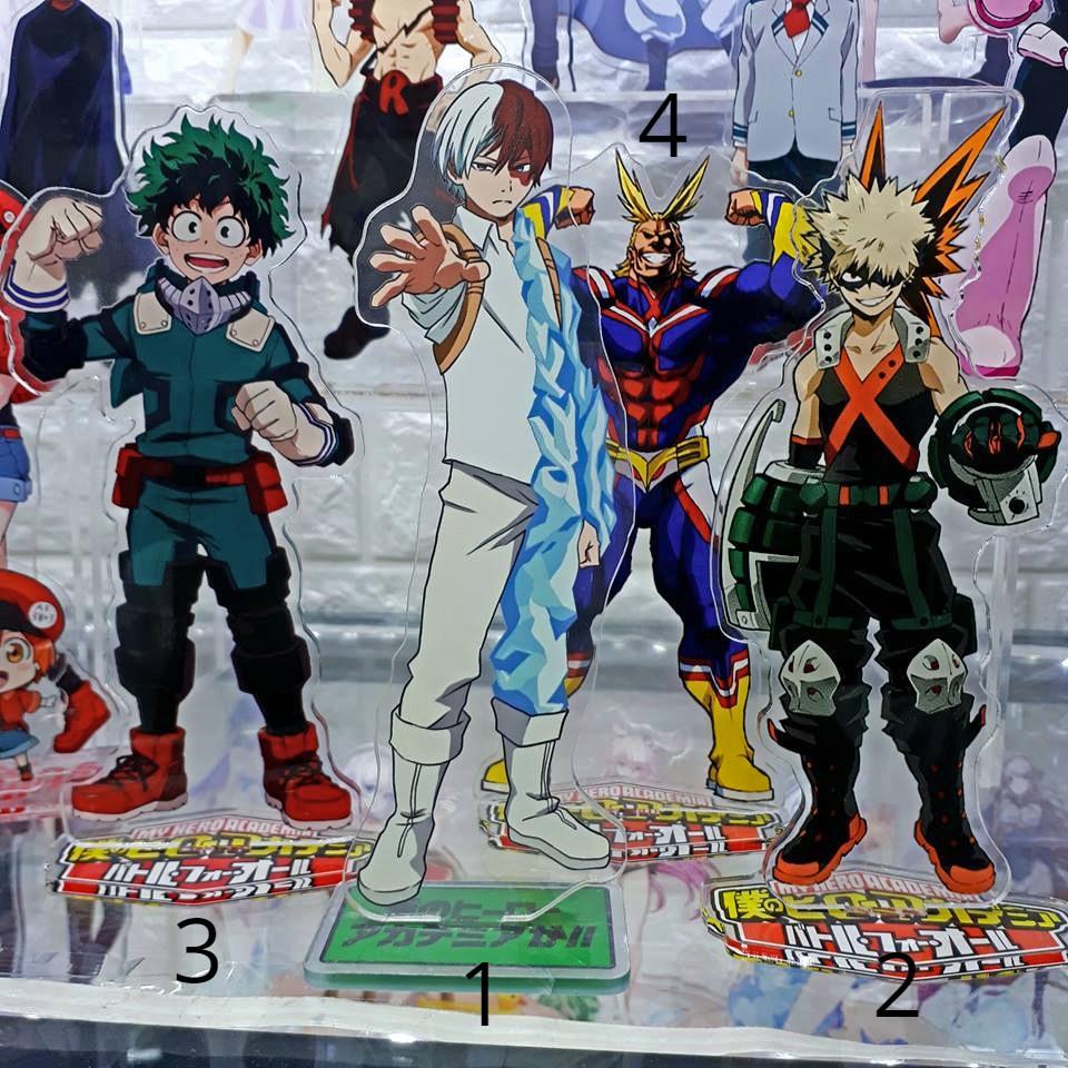 Mô Hình Standee acrylic anime hình My Hero Academia đồ chiến đấu