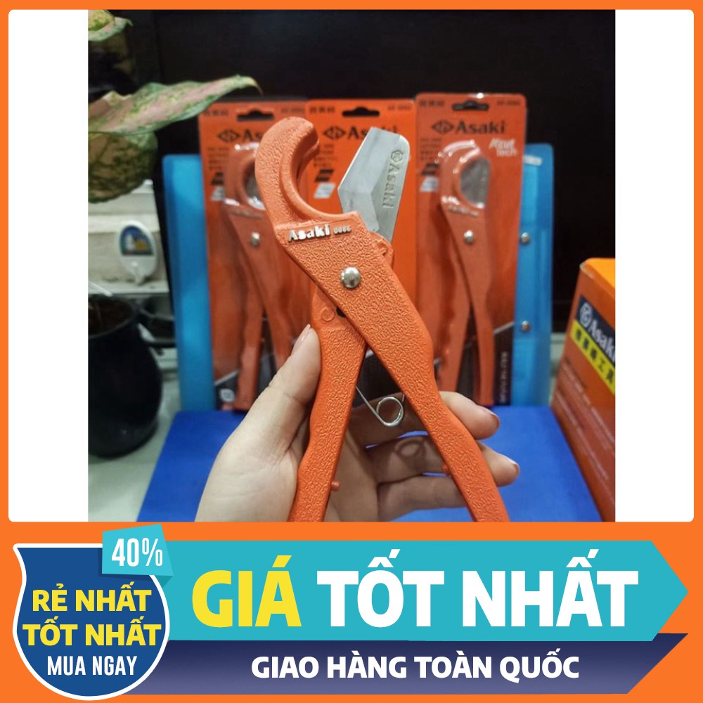 [ HÀNG CHÍNH HÃNG - GIÁ TỐT NHẤT ] Kéo cắt ống nhựa PVC, PPR, PE đa dạng, hạng nặng Asaki 35mm, 42mm, 63mm(CHO KHÁCH XEM