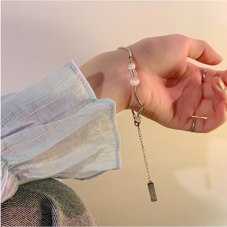 Vòng Tay Chuỗi Hạt Đá Opal Nhân Tạo Thời Trang