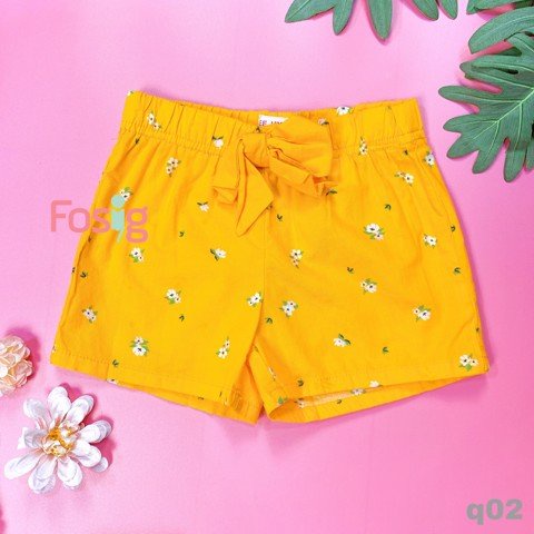 [8kg-15kg] Quần Short Kate Bé Gái GJ - Vàng Hoa