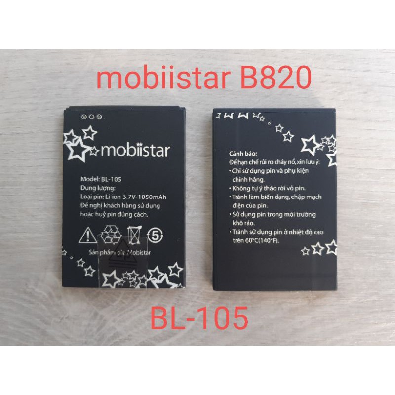 Pin mobiistar B820 (mã pin BL-105)