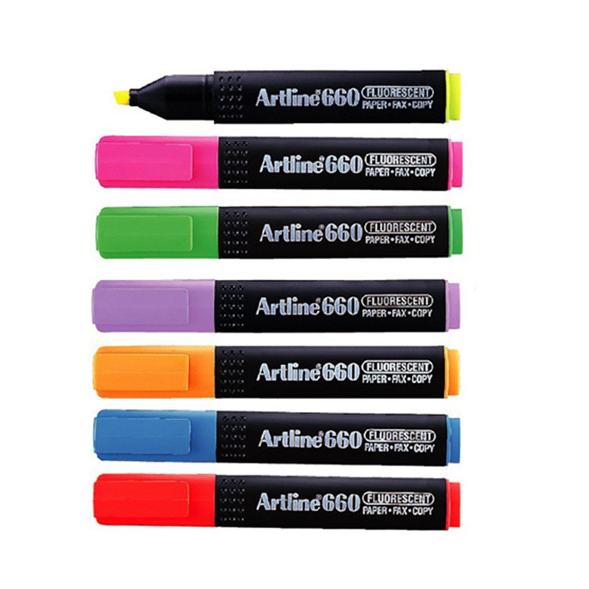 7 màu Bút dạ quang Artline EK-660