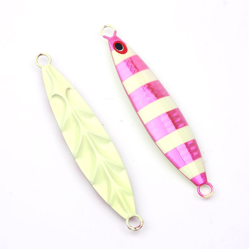 Mồi Câu Cá Giả Bằng Kim Loại Cứng Có Lưỡi Câu Phát Sáng 60/80/100/120g