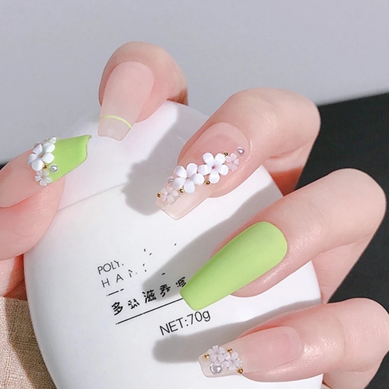 Hộp 6 Ngăn Hình Hoa 3D Dán Móng Tay Nghệ Thuật