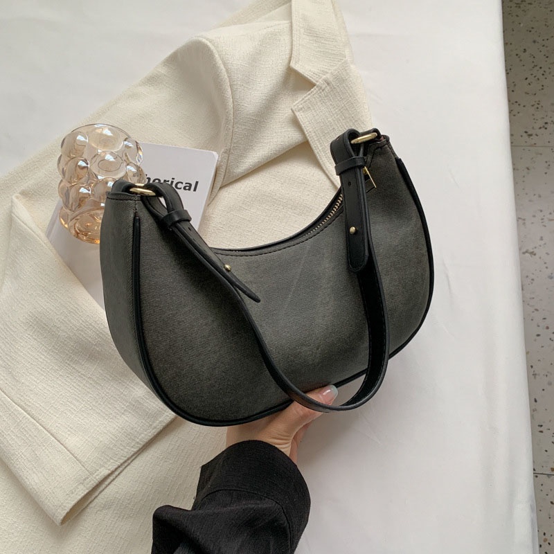 IELGY  Túi Đeo Vai Hình Bán Nguyệt Thời Trang Cho Nữ