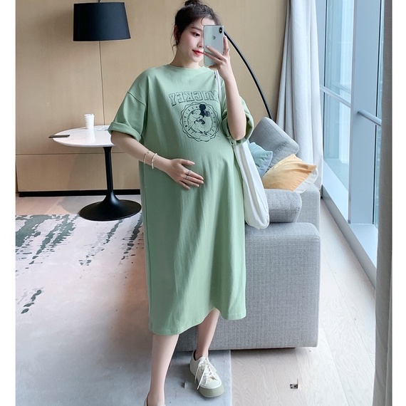 Đầm Váy Bộ Quần Áo Thiết Kế Công Sở Vải Poly Đi Chơi Làm Dạo Biển Ở Nhà Cho Mẹ Đang Bầu Sau Sinh Dáng Rộng Thoáng Mát