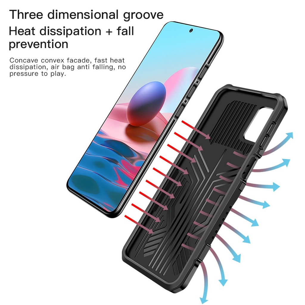 Ốp Điện Thoại Chống Sốc Có Thanh Đỡ Cho Xiaomi Redmi Note 10 4g