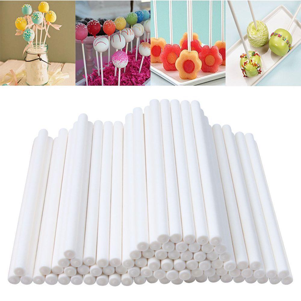 Set 100 Que Giấy Trơn Làm Kẹo Mút