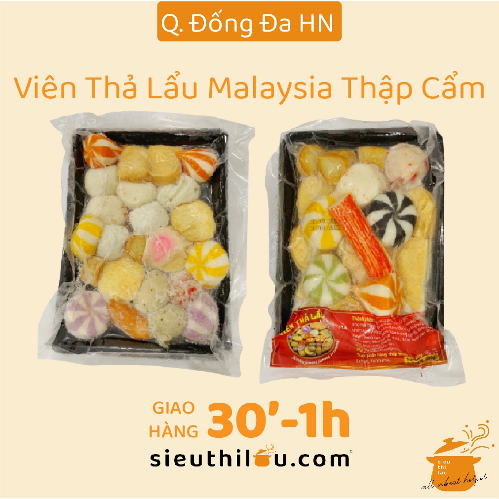 Viên Thả Lẩu Thập Cẩm Malaysia - Combo viên thả lẩu cao cấp